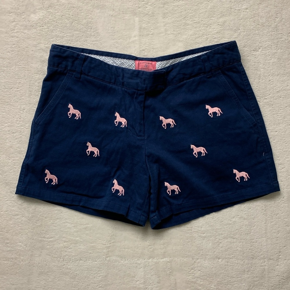 Castaway Nantucket Island horses shorts size 6